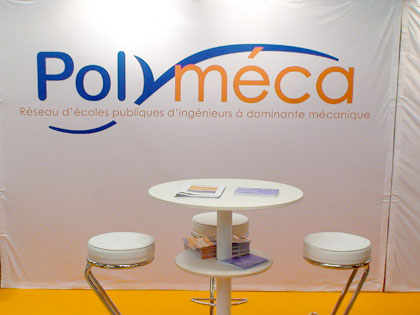 Stand de Polyméca au salon des grandes écoles