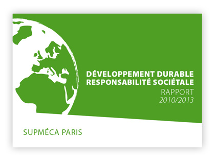 Couverture du rapport développement durable de Supméca