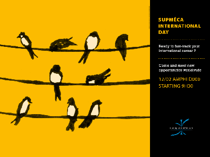 Affiche promouvant l'International Day par Supméca en 2015