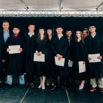 Photo d'un groupe d'étudiants ingénieurs de Supméca lors de la remise des diplômes en 2016