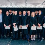 Photo d'un groupe d'étudiants ingénieurs de Supméca lors de la remise des diplômes en 2016