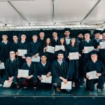 Photo d'un groupe d'étudiants ingénieurs de Supméca lors de la remise des diplômes en 2016