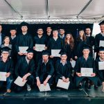 Photo d'un groupe d'étudiants ingénieurs de Supméca lors de la remise des diplômes en 2016