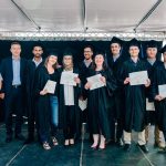 Photo d'un groupe d'étudiants ingénieurs de Supméca lors de la remise des diplômes en 2016