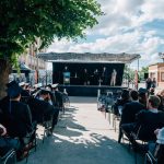 Photo d'un étudiant ingénieur Supméca faisant un discours le jour de la remise des diplômes en 2016