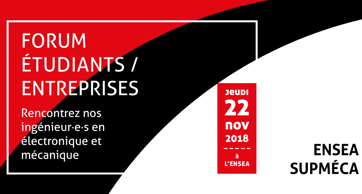 Forum entreprises ENSEA-Supmeca 22 novembre 2018