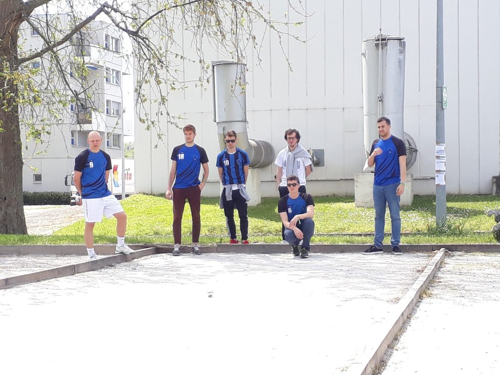 photo équipe de Supméca EAG, épreuve pétanque 