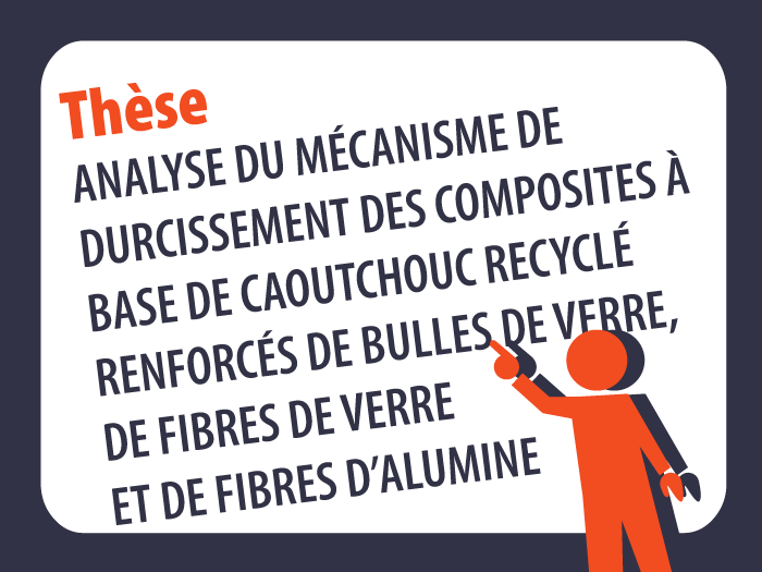 Thèse : Analyse du mécanisme de durcissement des composites à base de caoutchouc recyclé renforcés de bulles de verre, de fibres de verre et de fibres d’alumine