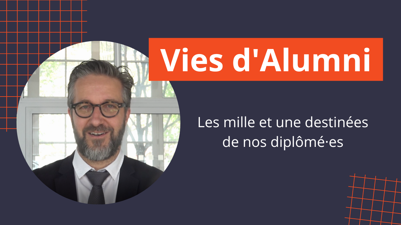 Portrait de Rémi Demersseman. Titre: vies d' alumni, les milles et une destinées de nos diplômés.