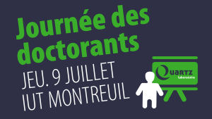 Journée des doctorants du laboratoire Quartz